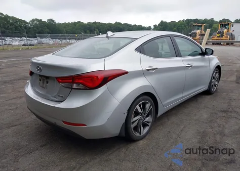 2015 Hyundai Elantra Limited z USA, uszkodzony, nr VIN KMHDH4AE5FU385077